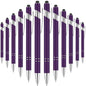 12 Pcs of Metal Aluminum Handle Push Pen Simple Can be Used for Writing and Touch Screen 2 in 1 Ballpoint Pen for Students