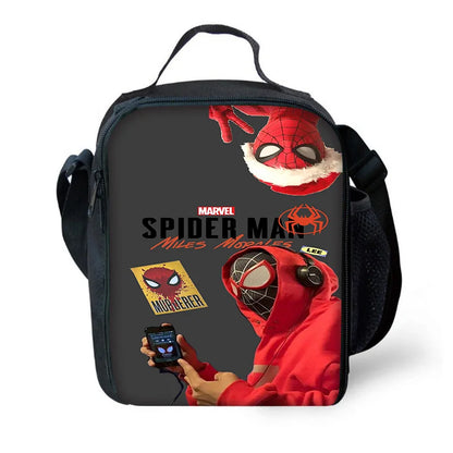 Marvel Super SpiderMan Child Insulated Large Capacity Bag for Boy Girl Student Outdoor Picnic Resuable Thermal Cooler Lunch Box