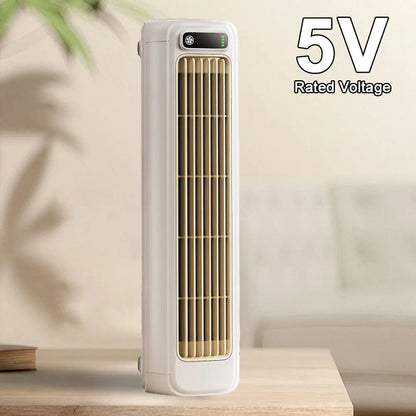 Portable Tower Fan 3 Speeds Cooling Fan Rechargeable Standing Fan Wall Mount Fan for Bedroom Living Room Office