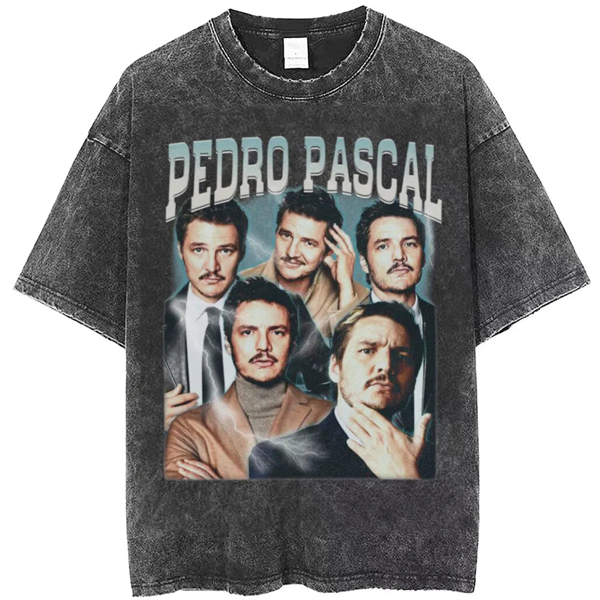 Vintage Pedro Pascal T Shirt Washed Harajuku Pascal Merch Retro Tshirt Hip Hop Bootleg Style Streetwear Shirt 2023 New Arrival