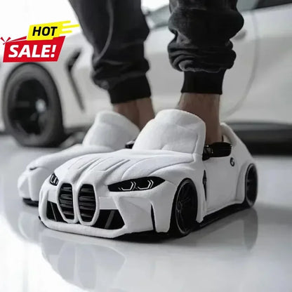 2025 New For BMW Porsche racing plush slippers toy Cotton Shoes Warm Home Plush Shoes Car Slippersr