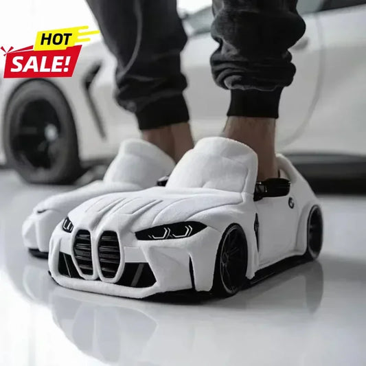 2025 New For BMW Porsche racing plush slippers toy Cotton Shoes Warm Home Plush Shoes Car Slippersr