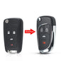 Dandkey Flip Remote Car Key Shell Case For Chevrolet Cruze Epica Lova Camaro Impala For Opel Astra J Corsa E Insignia Zafira C