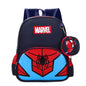Anime Marvel Backpack Anime Figure Spider Man Iron Man Shoulder Bag Travel Schoolbag for Children Super Heroes Pupil School Bags