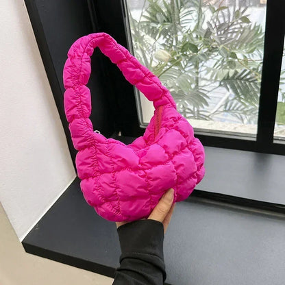 Fashion Quilted Shoulder Bags for Women Handbag Mini Cloud Pleated Bags Puffer Dumpling Bag Luxury Tote Bags bolsa feminina