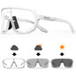 SCVCN Cycling Glasses Photochromic Cycling Sunglasses UV400 Bicycle Eyewear Sports MTB Outdoor Bike Goggles Sunglasses Eyepieces
