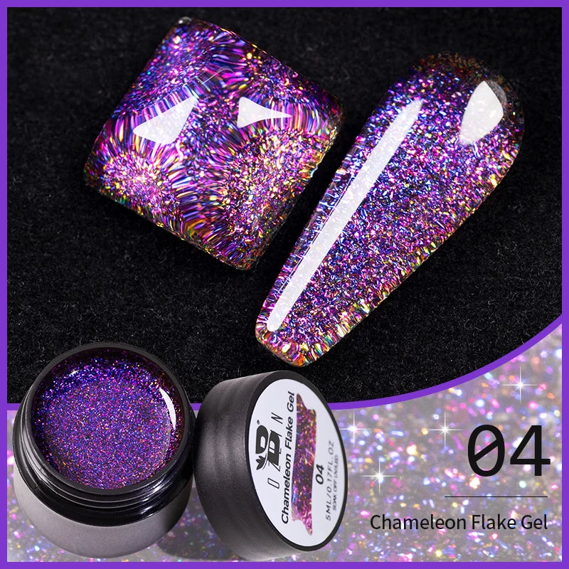 BOZLIN 5ML Color Solid Nail Gel Colorful Painting Nail Art Varnish Semi Permanent Solid Polish UV Nail Gel Top Coat Manicure