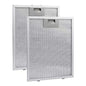 Kitchen Cooker  Hood Filters  Metal Mesh  Extractor Vent Filter 350 X 285 X 9mm Silver Hoods Oil Filter Range Aspirator Filter