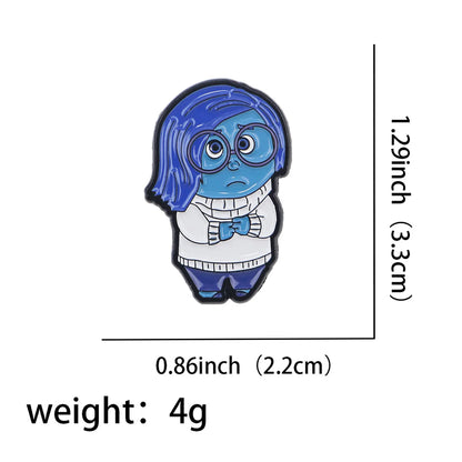 Cartoon Yellow Bear Pig Soft Enamel Pin Children Brooch for Clothes Briefcase Metal Badges Lapel Pins for Backpack Accessories