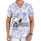 Hospital Nurse Uniforms Women Medical Uniform Print Scrub Top Snoopy Dental Clinic Work Clothes Mens Scrubs Short Sleeved Jacket