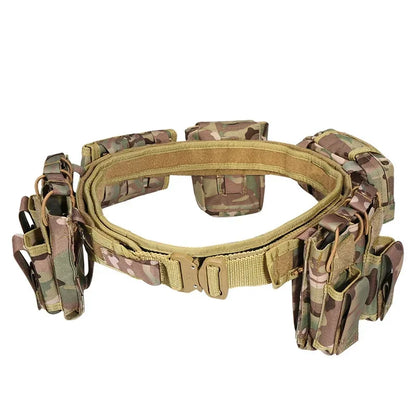 YAKEDA 6 in 1 Tactical Waist Bag Outdoor Multifunction Climbing Storage Bag Hiking Hunting tactical Pouch Belt Pocket Bag