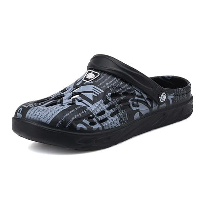 Men Summer Shoes Sandals Men's Holes Sandals Hollow Breathable Flip Flops Clogs Shoes Fashion Beach Slippers Big Size 47 48 49
