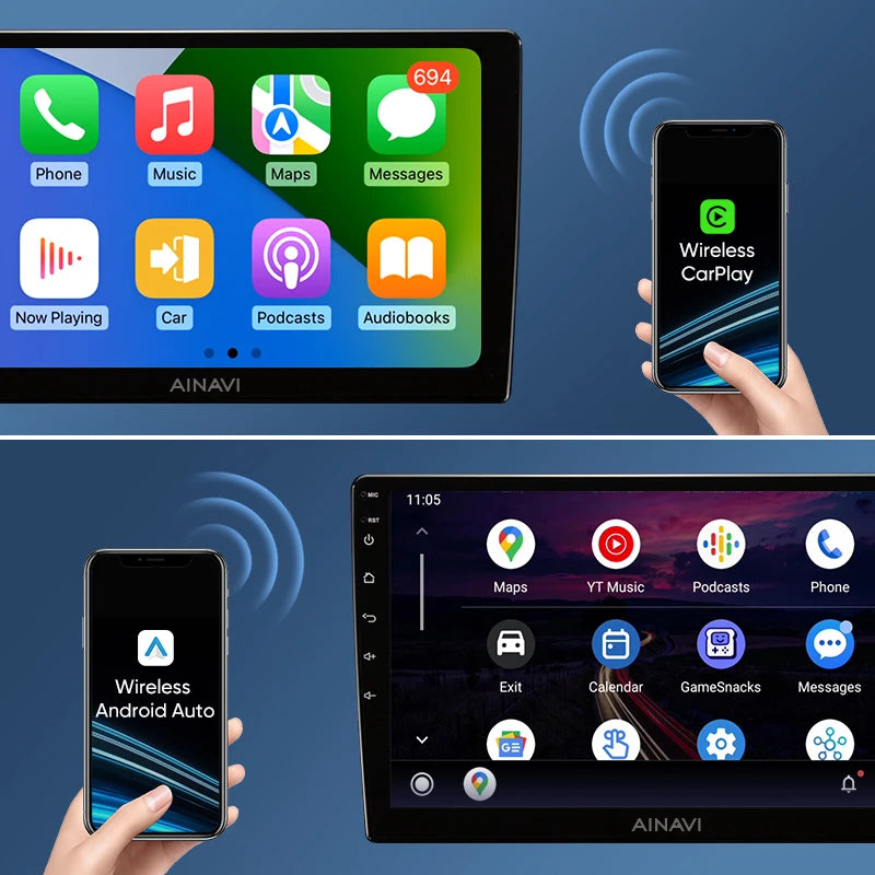 Ainavi Car Radio For Volkswagen VW Golf 7 MK7 RHD 2012 2013 2015 2017 2019 2021 Carplay Android Auto Car Multimedia Player 2 Din