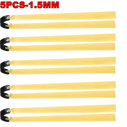 Slingshot Rubber Band 1.5/2.0mm High Quickly 1-5PCS Hunting Powerful Flat Elasticity Outdoor Catapult Shooting Accessories