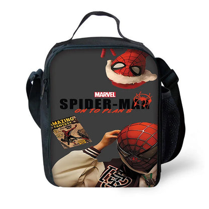 Marvel Super SpiderMan Child Insulated Large Capacity Bag for Boy Girl Student Outdoor Picnic Resuable Thermal Cooler Lunch Box