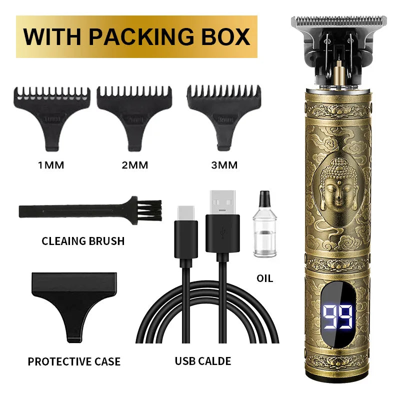T9 Professional Hair Cutting Machine Wireless Electric Hair Trimmer Digital Display Hair Clipper Men Beard Shaver Barber For Men