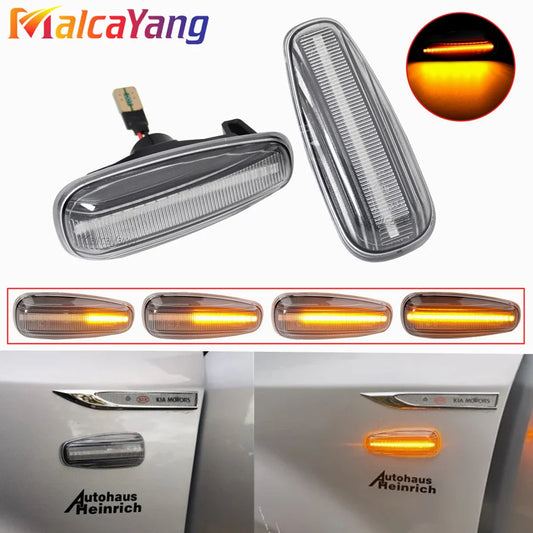 For Kia Pro Ceed Estate Rio III Hatchback Saloon Hyundai i30 Azera Elantra Avante Dynamic Turn Signal Lamp LED Side Marker Light
