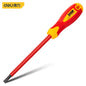 Deli 1pcs Insulated Screwdriver CRV PH SL Chrome Vanadium Steel 1000V High Voltage Resistant Electrician Repair Tools