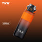 TKK 600/850/1000ml Sports Watter Bottle Tritan BPA-free Portable Leak-proof Plastic Drinkware Outdoor Fitness Gradie Kettle