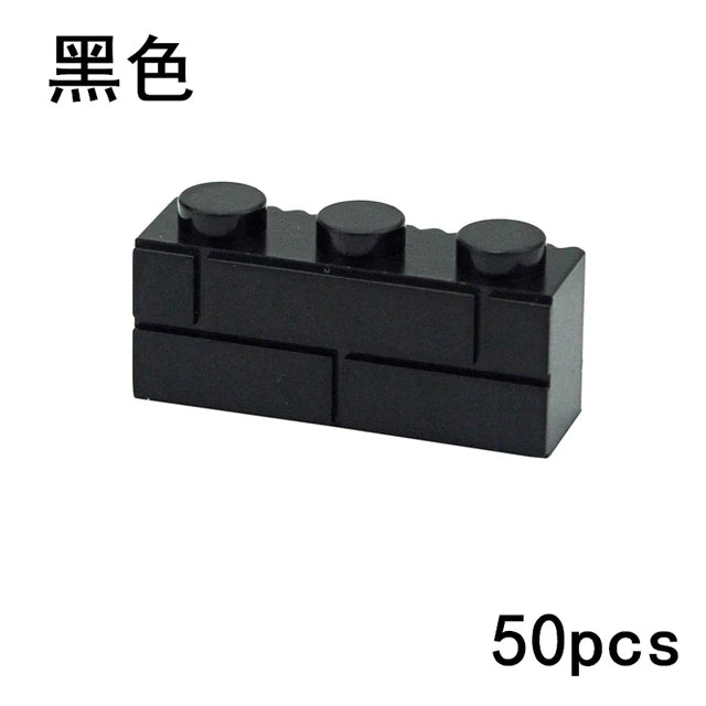 DIY Wall Bricks 1x4 1x3 1x2 Dots Thick Building Block Educational Creative House Contruction Toys Compatible With 15533 For Kids