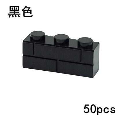 DIY Wall Bricks 1x4 1x3 1x2 Dots Thick Building Block Educational Creative House Contruction Toys Compatible With 15533 For Kids