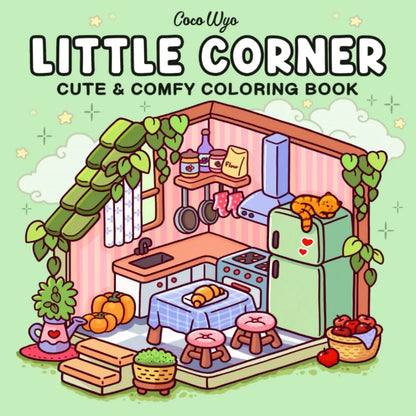 Cartoon Coloring Book For Adults And Teens Featuring Adorable Creatures for Christmas Gifts To Relax In A Cozy Hygge Moment