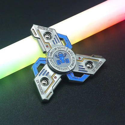 Colorful EDC Fidget Spinner Robot Mecha Transforming Hand Spinner ADHD Finger Spinners for Adult Stress Relief Fidget Toys