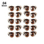 10Pairs Long Eyelashes Cute Love Cartoon Eyes Stickers Anime Figurine Doll Face Organ Paster Clay Decals DIY Doll Accessories
