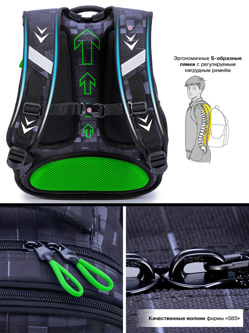 New Children School Backpack For Boys Cartoon Game Knapsack Boy Waterproof Backpacks Kids Satchels Space School Bags Primary