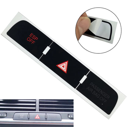 1X For Q7 03-15 Stickers Decals Repair Worn Button Knob Switch Car Button Repair Stickers