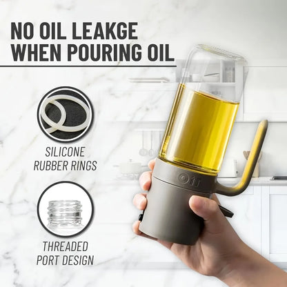 250ML Oil Sprayer,High Borosilicate Glass BPA Free Cooking Oil Mister,Olive Oil Sprayer for Air Fryer, Salad, BBQ,Kitchen Gadget