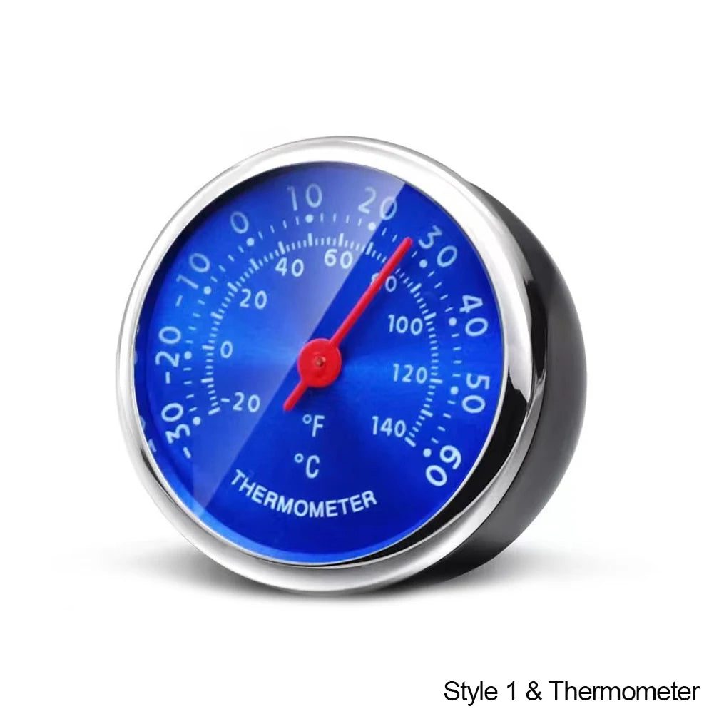 Car Clock Auto Watch Thermometer Hygrometer Home Automobiles Interior Decoration Ornament Automotive Clock In Car Accessories