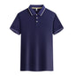 Polo Shirt mens Summer New Mens Short Sleeve Polo Shirt synthetic fiber  Men's Business Casual Polo Shirt S-4XL