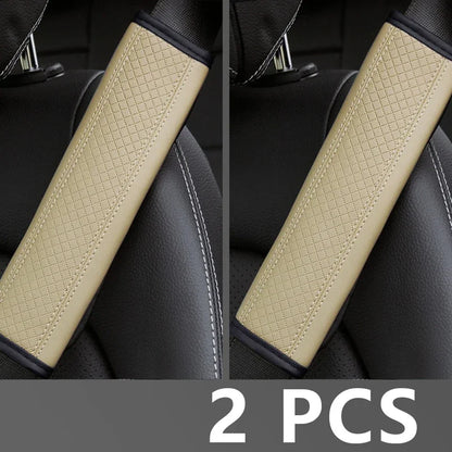 Pu Leather Car Seat Belt Safety Belt Shoulder Cover Breathable Protection Seat Belt Padding Pad