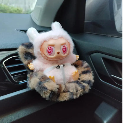 15-17cm Car Doll Seat  Labubu Doll Safety Seat Cute Doll Air Outlet Aromatherapy Decoration Car Interior Decoration