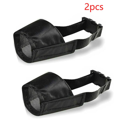 1-3pcs Adjustable Dog Muzzle Mouth Barrier for Pet Anti Barking Mesh Breathable Mouth Muzzles Nylon Straps Dog Accessories