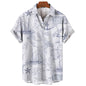 Vintage Men'S Shirt 3d Sailing Boat Print Men Clothing Summer Casual Short Sleeve High Quality Top Tee Hawaiian Beach Sweatshirt