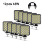 NLpearl 42W 48W Mini LED Work Light 12V 24V LED Light Bar Off Road Spotlight for Jeep Truck 4X4 Car SUV ATV Barra LED Headlights