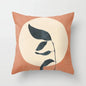 45*45cm simple plant print pattern cushion cover home decoration living room sofa chair pillow cover