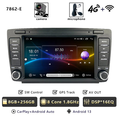 CHSTEK 7" Android Car Radio Wireless Carplay Multimedia for Skoda Octavia Mk2 A5 2004-2014 WIFI Bluetooth Plug and Play Canbus