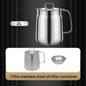 304 Stainless Steel Versatile Oil Filter Vessel Large Capacity with Filter Frying Basket Deep Fryer Separating Grease Separator