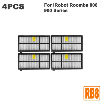 For IRobot Roomba 800 980 990 900 896 886 870 865 866 Series HEPA Filter Side Roller Brush Vacuums Cleaner Replacement Parts