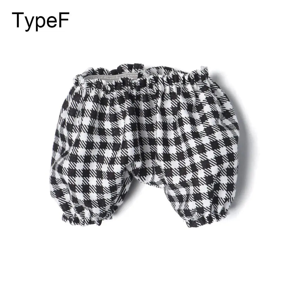 1PC Doll Shirt Pants For 20 cm Doll Clothes Black White Cute Mini Doll Clothes Dress Up Game Toys Doll Accessories Kids Gift