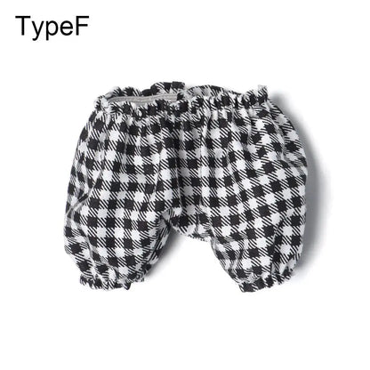 1PC Doll Shirt Pants For 20 cm Doll Clothes Black White Cute Mini Doll Clothes Dress Up Game Toys Doll Accessories Kids Gift