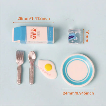 1/6 Miniatrue Dolls Food Mini Chocolate Cookies Boxs Potato Chips Model Toys Pretend Play for Bjd Dollhouse Scence Accessories