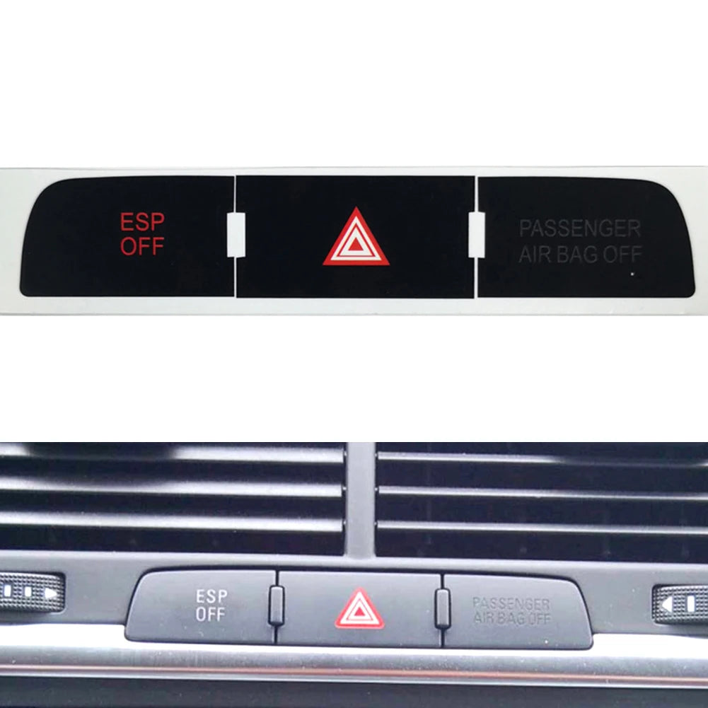1X For Q7 03-15 Stickers Decals Repair Worn Button Knob Switch Car Button Repair Stickers