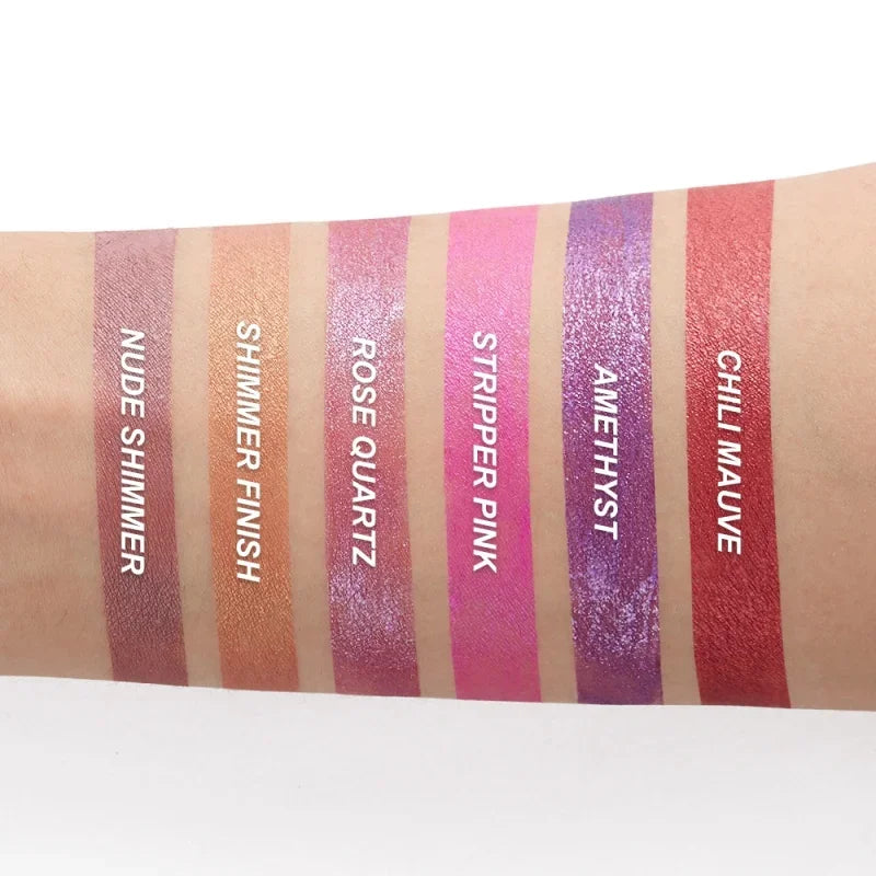 Glitter Metallic Lip Gloss Waterproof Matte Shiny Liquid Lipstick Shimmer Lip Tint Lasting Non-stick Cup Lips Makeup Cosmetics