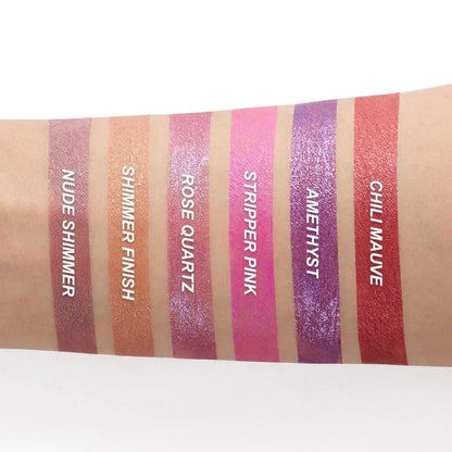 Glitter Metallic Lip Gloss Waterproof Matte Shiny Liquid Lipstick Shimmer Lip Tint Lasting Non-stick Cup Lips Makeup Cosmetics