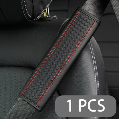 Pu Leather Car Seat Belt Safety Belt Shoulder Cover Breathable Protection Seat Belt Padding Pad