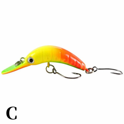 5.2cm/2.6g Micro Rice Worm Slow-sinking Plastic Fake Bait Artificial Hard Bait Bionic Lure Trout Pike Bass Fishing Accessories